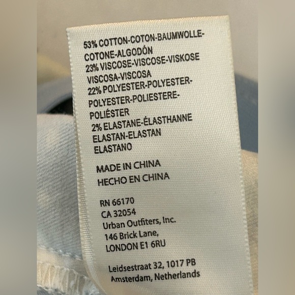 Free People We The Free Penny Pull-On Printed Flare Jeans Sand Color Combo Sz 27 - Picture 8 of 8